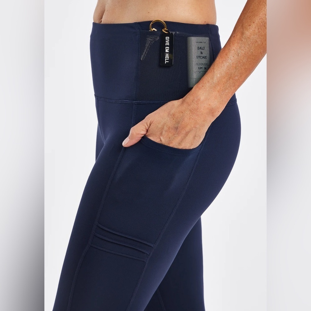 Oiselle- Pocket Jogger Navy 3/4 Tights - Size 2 — image 7 of 8